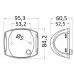 Osculati Sphera II Led İskele Feneri 12/24V 0.6 Watt IP56, Rina Sertifikalı, Beyaz/Siyah Seçenekli Polikarbonat Gövde 11.060.11